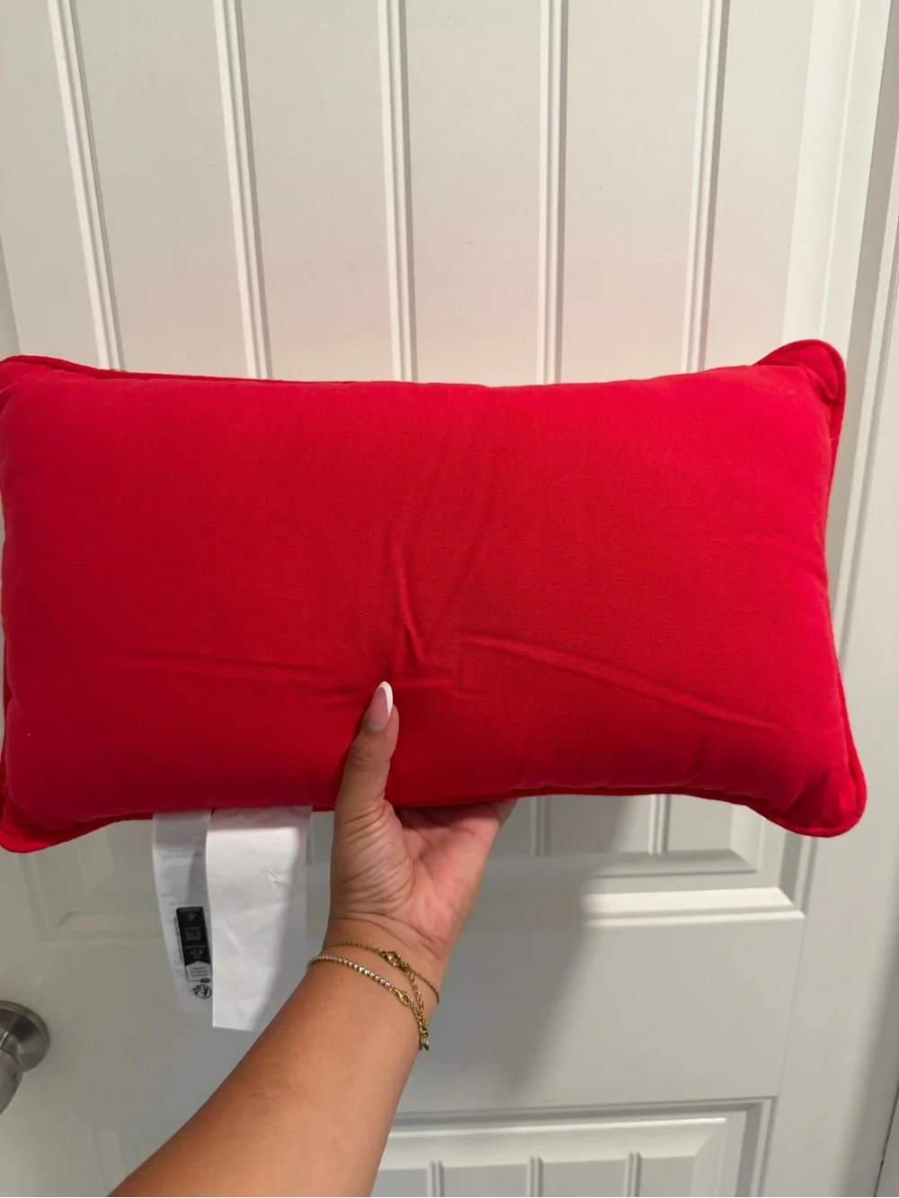 Disney Mickey Mouse 'JOY' Holiday Pillow - Red, Green, White